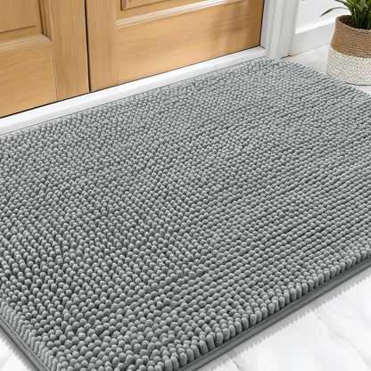 Super Absorbent Dog Door Mat – Non-Slip, Fast-Drying Microfiber Pet Rug for Muddy Paws (30" × 20")
