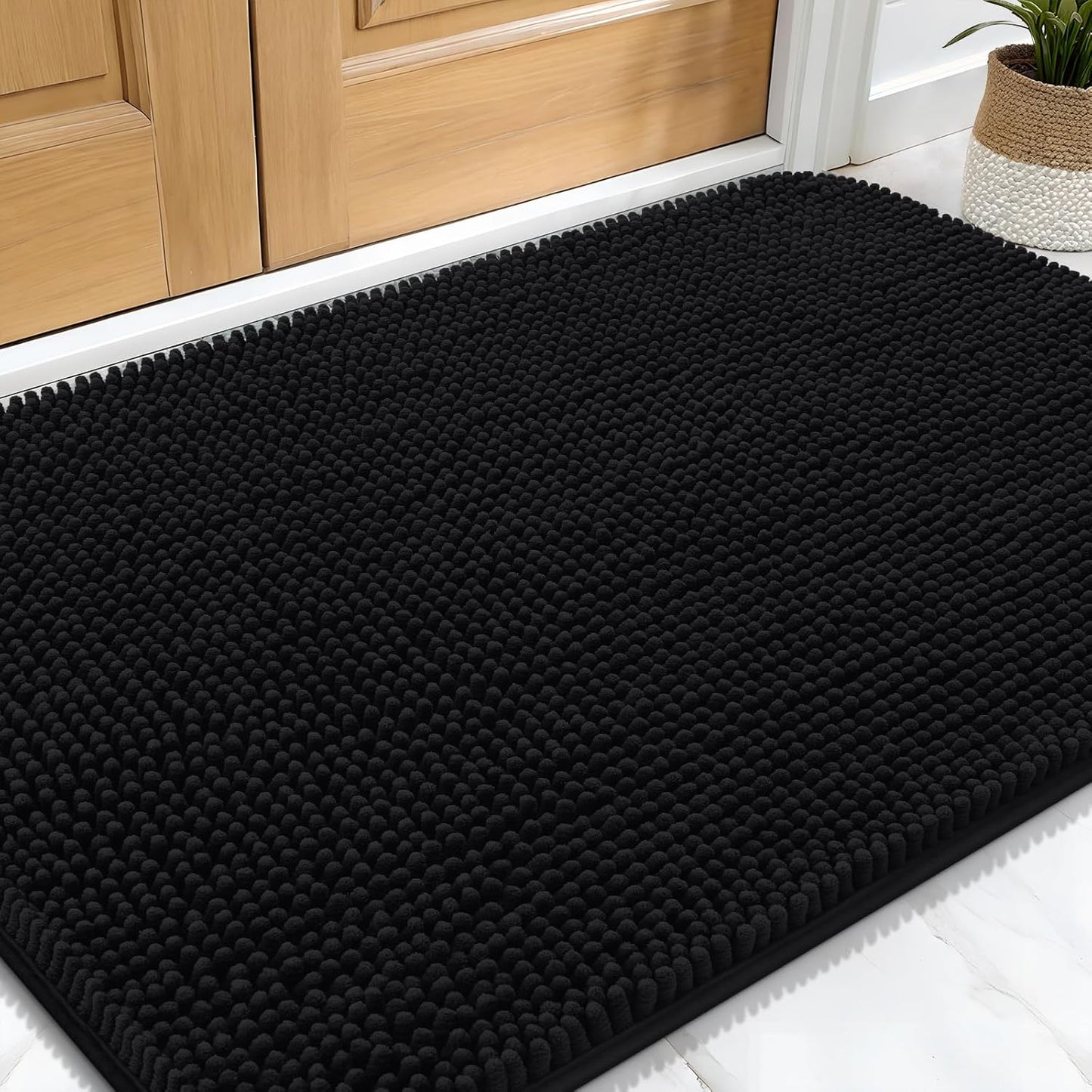 Super Absorbent Dog Door Mat – Non-Slip, Fast-Drying Microfiber Pet Rug for Muddy Paws (30" × 20")