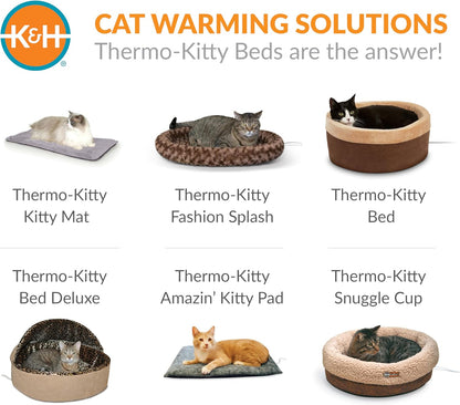 Self-Warming Cat Bed Pad – Reversible, Self-Heating Mat for Indoor & Outdoor Cats (21x17")