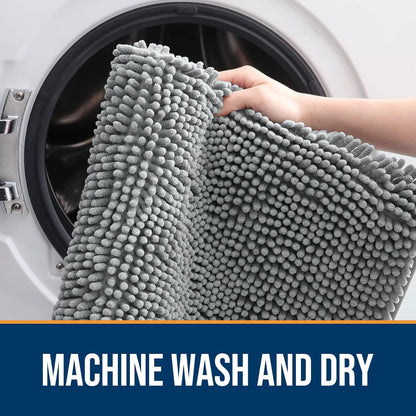 Super Absorbent Dog Door Mat – Non-Slip, Fast-Drying Microfiber Pet Rug for Muddy Paws (30" × 20")